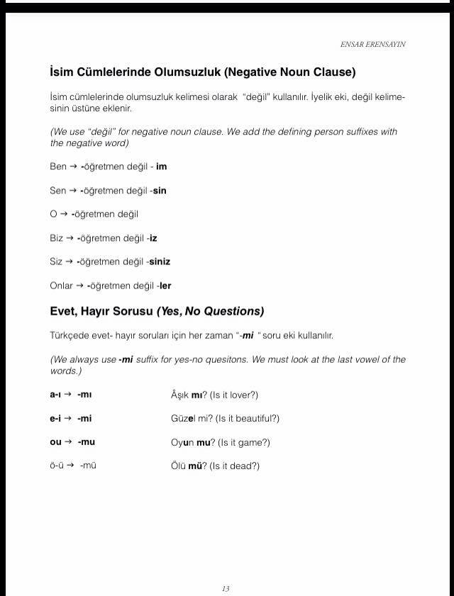 Yabancılar İçin Temel Türkçe Dilbilgisi - Yabancılara Türkçe Öğretimi