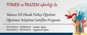 Yabancı Dil Olarak T&uuml;rk&ccedil;e &Ouml;ğretimi &Ouml;ğretmen Yetiştirme Sertifika Programı