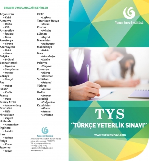 Yabancı &Ouml;ğrenciler İ&ccedil;in T&uuml;rk&ccedil;e Yeterlik Sınavı